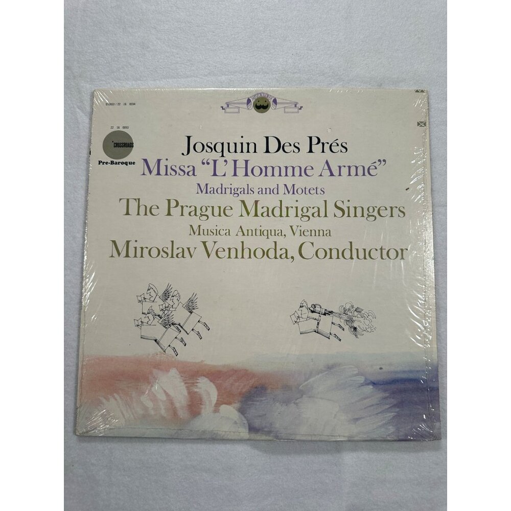 Josquin Des Prés Missa LHomme Armé Madrigals Motets Prague Madrigal 33RPM Vinyl